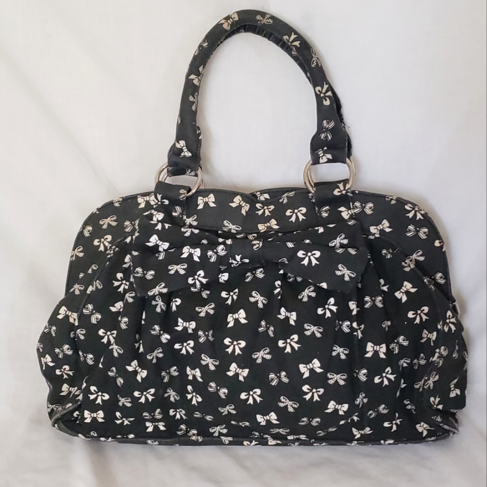 Dark gray Bow Handbag